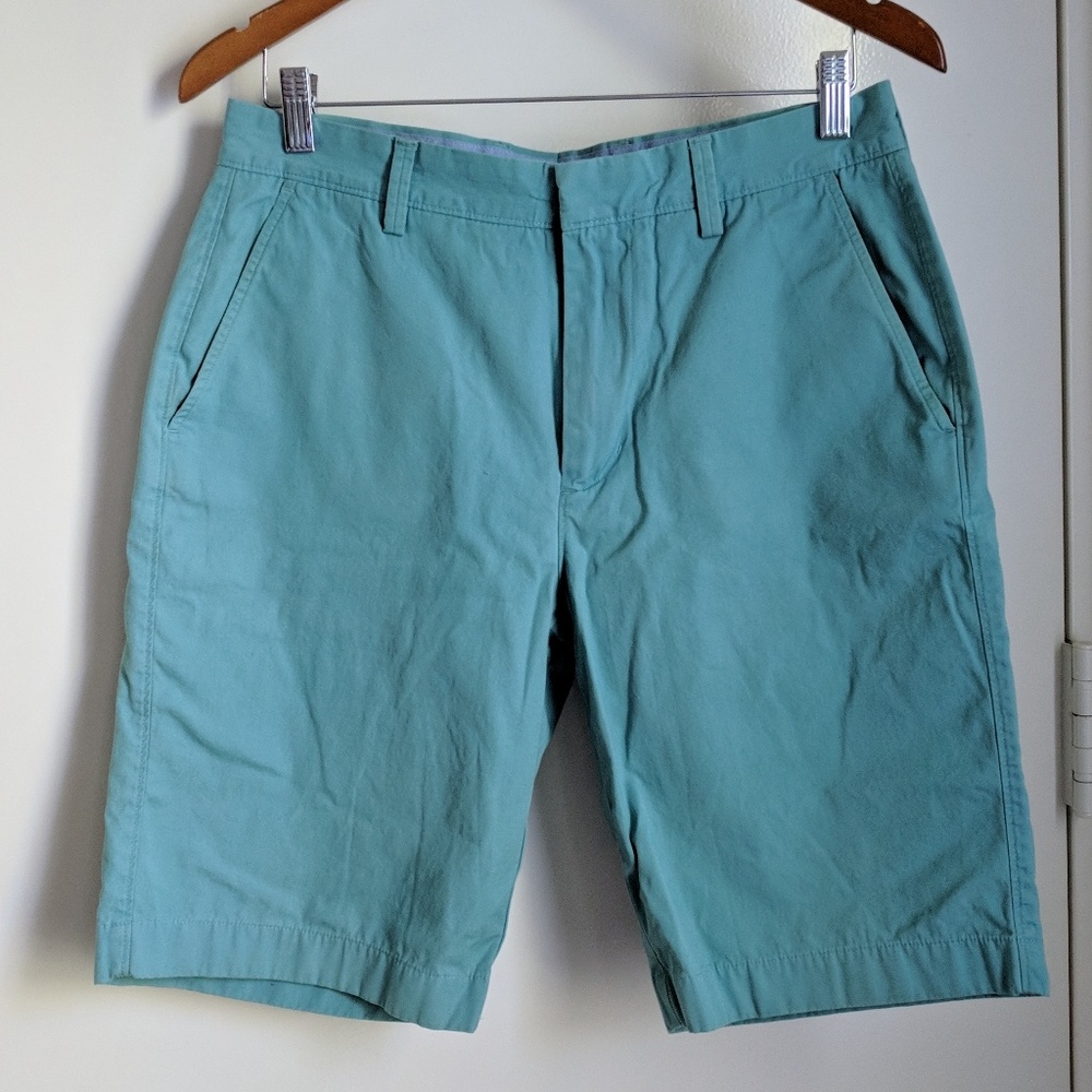 J.Crew Men's Chino 100% Cotton Shorts 31 Green Blue Turquoise Pants